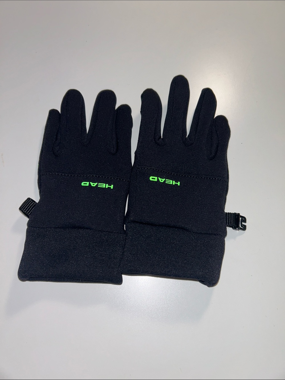 Head Boy’s Black Green Winter Gloves Size Medium
